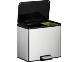Küchen Treteimer Eko EcoCasa III 29 Liter Edelstahl matt