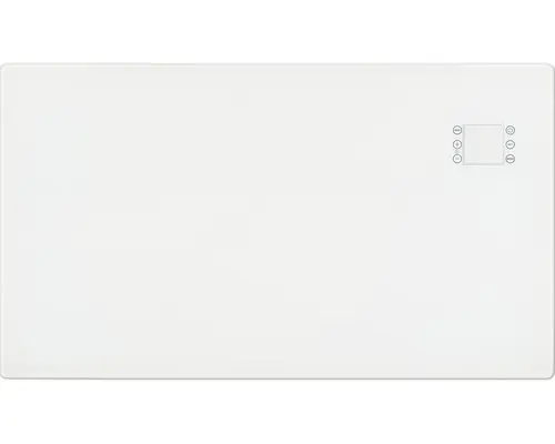 Glas-Wärmekonvektor Eurom Alutherm Glas 2000 44x93xx9 cm 2000 Watt inkl. Fernbedienung