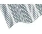 Hornbach Gutta Acryl Wellplatte Sinus 76/18 Wabenstruktur glasklar schlagzäh 2050 x 1045 x 3 mm