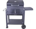 Hornbach Holzkohlegrill Stahl 117,5 x 66 x 107,5 cm schwarz Grillrost Stahl verchromt inkl. Grillrost, Deckelthermometer, Deckel