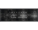 Hornbach Schmutzfangläufer Cook&Wash Love cooking schwarz 50x150 cm