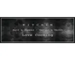 Hornbach Schmutzfangläufer Cook&Wash Love cooking schwarz 50x150 cm