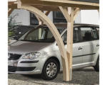 Hornbach Leimholzrundbogen weka für Carport 12x12 cm natur