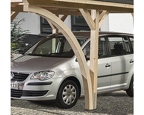 Leimholzrundbogen weka für Carport 12x12 cm natur