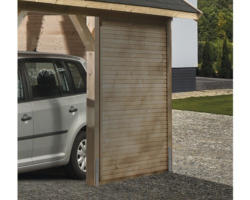 Seitenwand wekaLine für Carports 181x205 cm natur