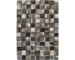 Lederteppich Lavish 410 grau 120x170 cm