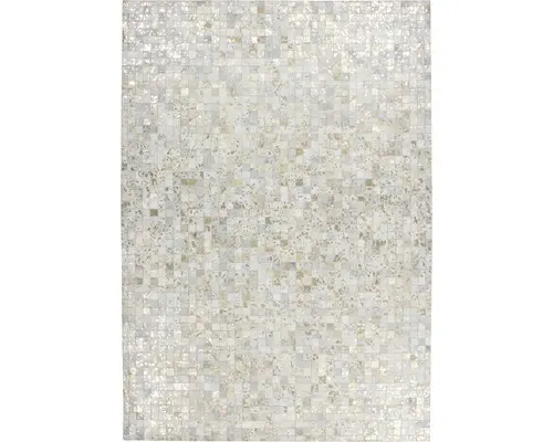 Lederteppich Rocket 110 elfenbein gold 120x170 cm