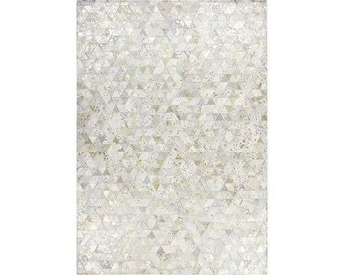 Lederteppich Rocket 410 elfenbein gold 160x230 cm