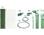 Hornbach 4-Eckgeflecht Set Maschenweite 60 mm, 25 x 1,50m, grau, zum Einbetonieren