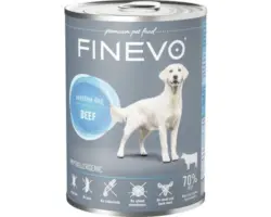 Hundefutter nass FINEVO Sensitive Dog Rind pur 800 g, Monoprotein, Singleprotein