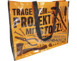 Tragetasche PET Hornbach 50x40 cm orange