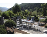 Hornbach Gartenmöbelset Acamp 7-teilig bestehend aus: 6x Stühle, Tisch 180x98x74 cm Aluminium grau