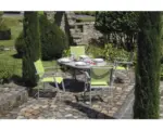 Hornbach Gartenmöbelset Acamp Aluminium 5teilig, bestehend aus 1 Tisch Boulevard + 4 Gartensessel Acatop, stapelbar, Anthrazit
