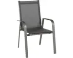 Hornbach Gartenstuhl 4er-Set Acamp Urban 62 x 69 x 97 cm Textilgewebe anthrazit stappelbar