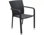 Hornbach Gartensessel Acamp Carlos 8er-Set schwarz