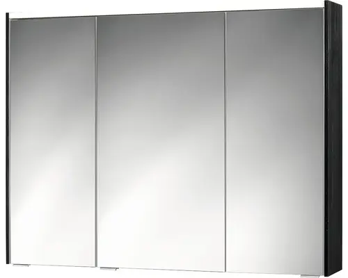 LED-Spiegelschrank Jokey KHX 100 3-türig 100x74x14.2 cm schwarz