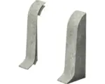 Hornbach Endstücke für Klemmsockelleiste steingrau 50x22 mm