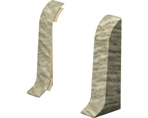 Endstücke für Klemmsockelleiste eiche Barbate 50 x 22 mm 2 Stück