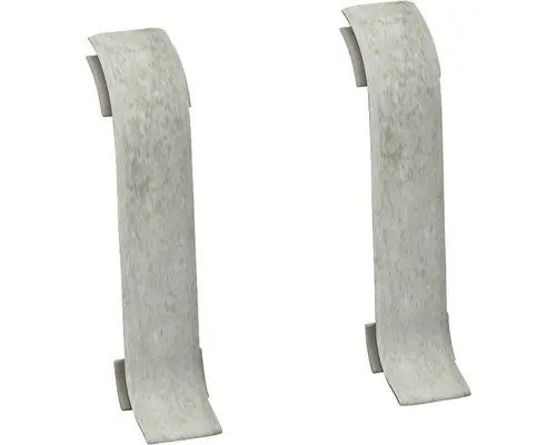 Verbinderfür Klemmsockelleiste Steingrau 50 x 22 mm 2 Stück