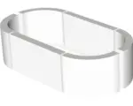 Hornbach Rundumablage Wesko oval zu Badewanne Circulu oval 113,2x197,4 cm