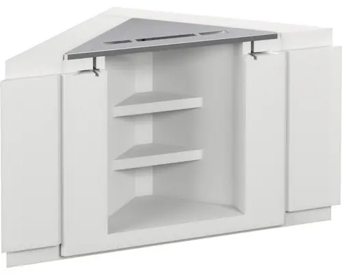 Füllstück Wesko inkl. Montageblock und Armaturenplatt zu Badewanne York 74x104,7 cm