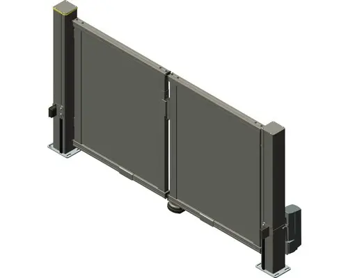 Drehflügeltor ALBERTS Mosaik Glattblech inkl. Handsender 234 x 180 cm anthrazit