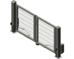 Drehflügeltor ALBERTS Mosaik DSM 6/5/6 inkl. Handsender 234 x 140 cm anthrazit