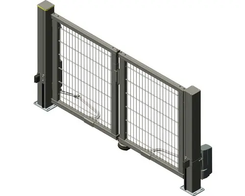 Drehflügeltor ALBERTS Mosaik DSM 6/5/6 inkl. Handsender 234 x 140 cm anthrazit