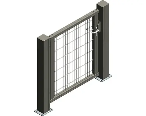 Einzeltor ALBERTS Mosaik links öffnend DSM 6/5/6 ALU 150 x 180 cm anthrazit