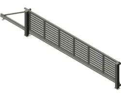 Schiebetor ALBERTS Mosaik links öffnend Lamellen inkl. Handsender 799 x 212 cm anthrazit