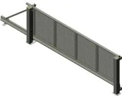 Schiebetor ALBERTS Mosaik links öffnend Lochblech inkl. Handsender 559 x 192 cm anthrazit