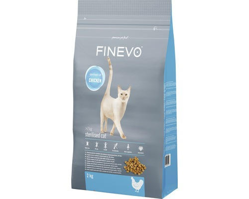 Katzenfutter trocken FINEVO Sterilised Cat Huhn 2 kg