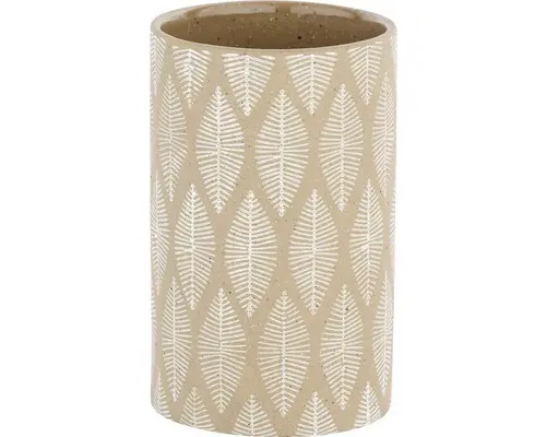 Keramik Zahnputzbecher Tupian beige