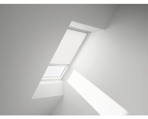 VELUX Sichtschutzrollo weiß uni solarbetrieben Rahmen aluminium RSL MK06 1028S