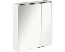 LED-Spiegelschrank Fackelmann Denver Hype 3.0 2-türig 60x68,5 cm weiß