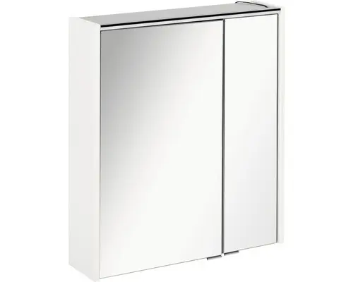 LED-Spiegelschrank Fackelmann Denver Hype 3.0 2-türig 60x68,5 cm weiß