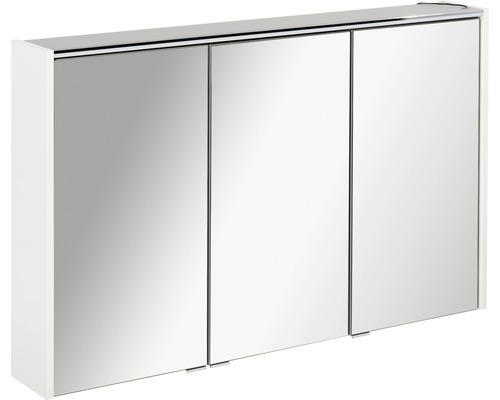 LED-Spiegelschrank Fackelmann Denver Hype 3.0 3-türig 110x68,5 cm weiß