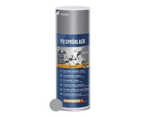 HORNBACH PU-Sprühlack RAL7001 silbergrau glänzend 400 ml