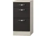 Hornbach Unterschrank Optifit Faro anthrazit 40x84,8x60 cm mit 3 Laden