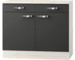 Hornbach Unterschrank Optifit Faro anthrazit 100x84,8x60 cm mit Drehtür