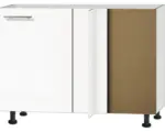 Hornbach Eckunterschrank Optifit Bengt weiß 100x87x58,4 cm mit Drehtür
