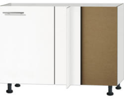 Eckunterschrank Optifit Bengt weiß 100x87x58,4 cm mit Drehtür