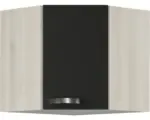Hornbach Eckhängeschrank Optifit Faro anthrazit 60x57,6x34,6 cm mit Drehtür