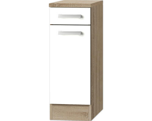 Unterschrank Optifit Zamora weiß 30x84,8x60 cm mit Drehtür