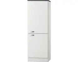 Kühlumbauschrank Optifit Lagos weiß glänzend 60x174,4x60 cm mit Drehtür