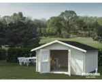 Hornbach Gartenhaus Palmako Lotta 13,9 m² 380 x 380 cm natur
