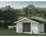 Hornbach Gartenhaus Palmako Lotta 13,9 m² 380 x 380 cm tauchgrundiert