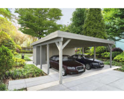 Geräteraum Palmako für Carport Karl 40,6 m² 555 x 196 cm tauchgrundiert