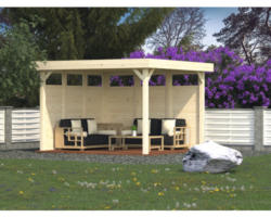 Holzelement Palmako Pavillon Lucy 12,2 m² 103x230 cm tauchgrundiert