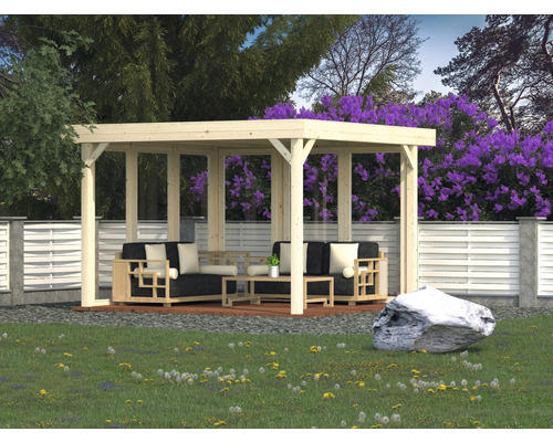 Glaselement Palmako Pavillon Lucy 12,2 m² 103x230 cm tauchgrundiert